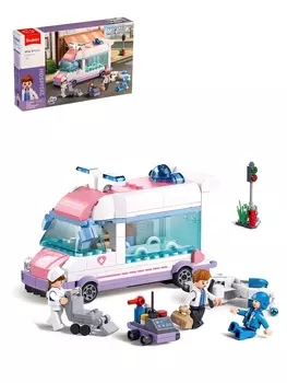 Конструктор Мегаполис «Скорая помощь», инерция, 251 деталь