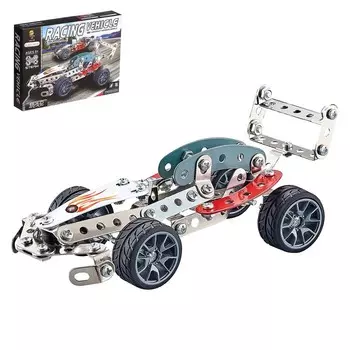 Конструктор металлический «Машина. Гонка», 146 деталей