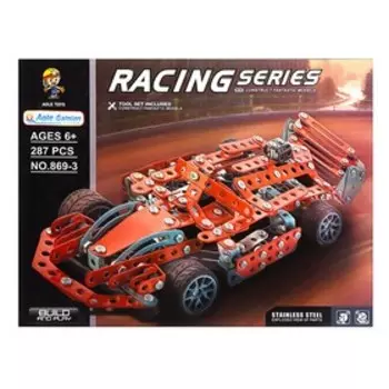 Конструктор металлический «Машина. Гонка», 287 деталей