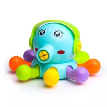 Конструктор отвёрточный «Осьминожка», 18 деталей, цвет бирюзовый