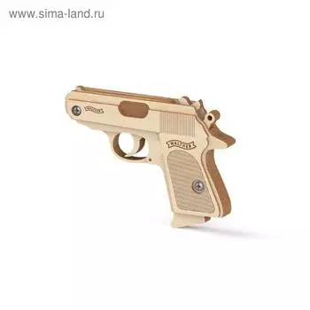 Конструктор-пистолет, резинкострел «Вальтер»