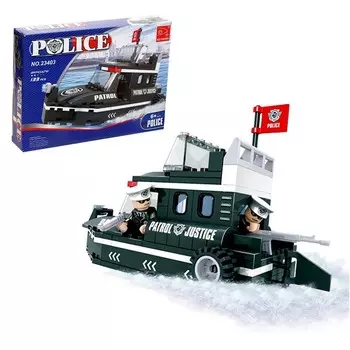 Конструктор «Полицейский катер», 137 деталей