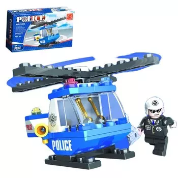 Конструктор «Полицейский вертолёт», 49 деталей