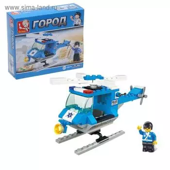 Конструктор «Полицейский вертолёт», 85 деталей