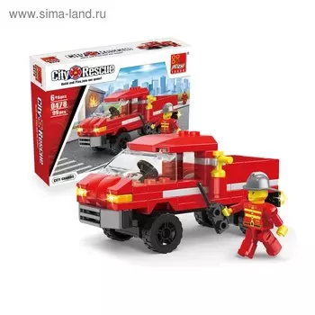 Конструктор «Пожарная Команда», 99 деталей