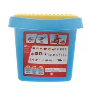 Конструктор «Пожарная станция», 60 деталей
