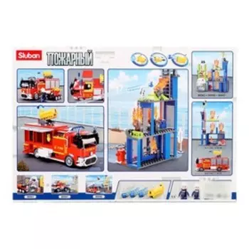 Конструктор Пожарный «Тушение метеостанции», 585 деталей