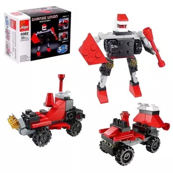 Конструктор Робот «Космический исследователь», 3 в1 40 деталей
