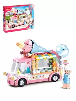 Конструктор Розовая Мечта «Фургончик с мороженым», 145 деталей