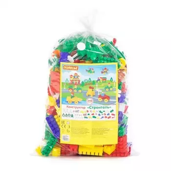 Конструктор «Строитель», 348 элементов, МИКС