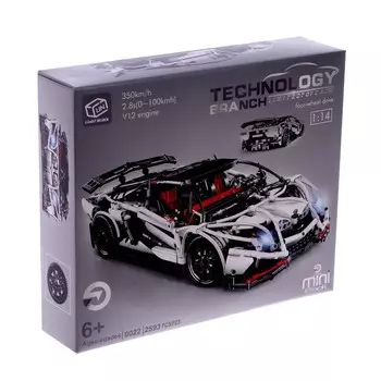 Конструктор техно «Спорткар», 2593 детали