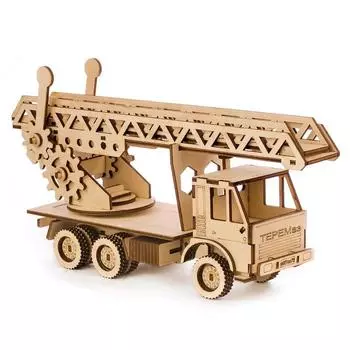 Конструктор деревянный 3д модель «ТЕРЕМаз» пожарный, 164 детали