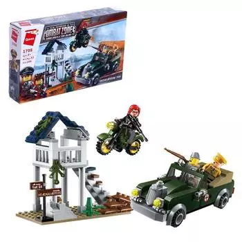 Конструктор Военная зона «Погоня за генералом», 3 минифигуры и 206 деталей