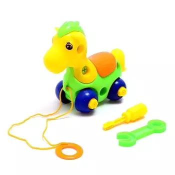 Конструктор винтовой «Лошадка», 20 деталей