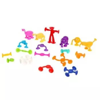 Мягкий конструктор детский «Забавные присоски», 73 детали