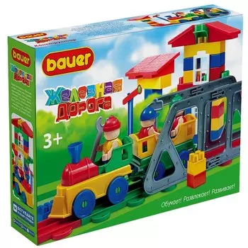 Конструктор «Железная дорога», 98 деталей