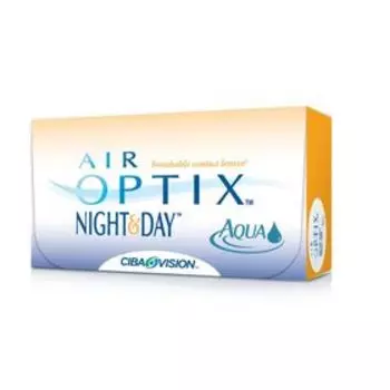 Контактные линзы Air Optix Night&Day Aqua , -3/8,6, в наборе 3 шт
