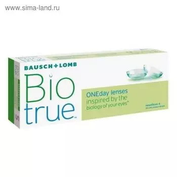 Контактные линзы Biotrue ONE day , 4/8,6, в наборе 30 шт.
