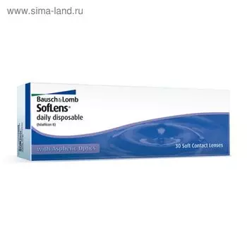 Контактные линзы Soflens Daily Disposable, -1,25/8,6, в наборе 30шт.