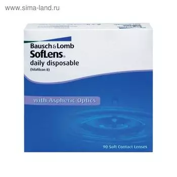 Контактные линзы - Soflens Daily Disposable, -3,5/8,6, в наборе 90шт