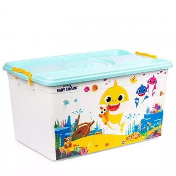 Контейнер Baby Shark, 50л, с крышкой