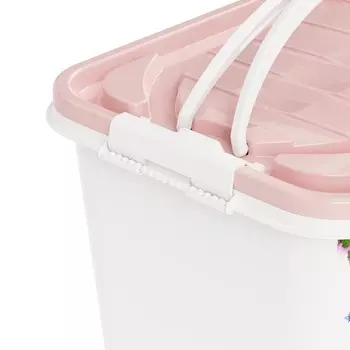 Контейнер для хранения вещей прямоугольный «Царевны», 15 л, с крышкой