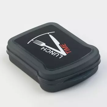 Контейнер для бутербродов Бытпласт, 17134.2 см, пластик, чёрный