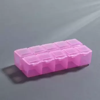 Органайзер для хранения мелочей, 10 ячеек, 8.74.32 см, розовый