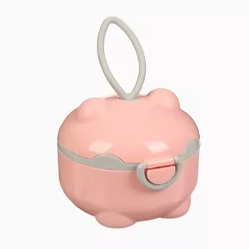 Контейнер для детского питания Мишка 1, 150 мл, розовый