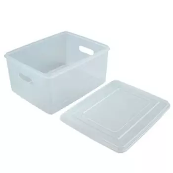 Контейнер для документов Стамм А4, 260330160 мм, пластик, прозрачный, вместительный корпус