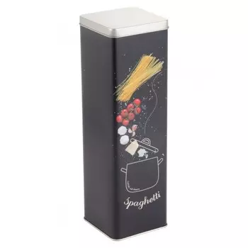 Контейнер для хранения макаронных изделий SPAGHETTI, чёрный