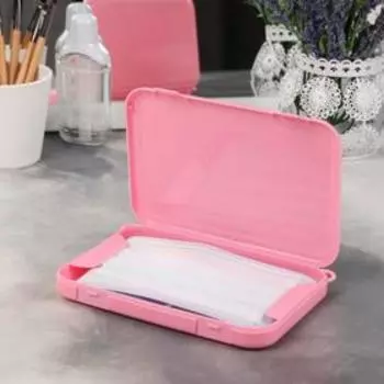 Органайзер для хранения, с крышкой, 16,5 × 11 × 2,5 см, цвет МИКС