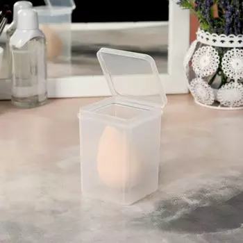 Контейнер для хранения маникюрных/косметических принадлежностей, 8 × 6 × 6 см, цвет прозрачный