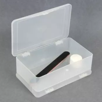 Органайзер для хранения, с крышкой, двусторонний, 18,7 × 11,7 см, цвет белый