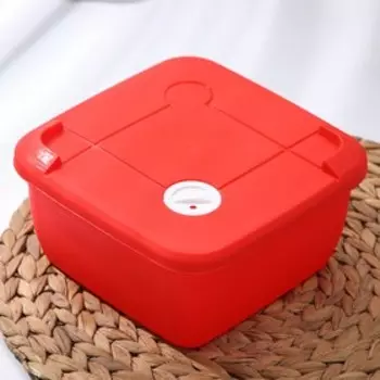 Контейнер пластиковый для хранения продуктов «Лето», квадратный, 18,5×8,5 см, цвет МИКС