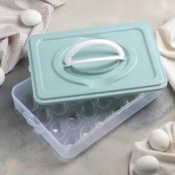 Контейнер для хранения яиц, 3122,56,5 см, 24 ячейки, цвет МИКС