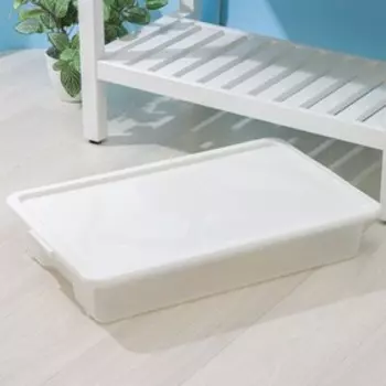 Контейнер для хранения Porter, 18 л, 664212 см, с крышкой, цвет слоновая кость