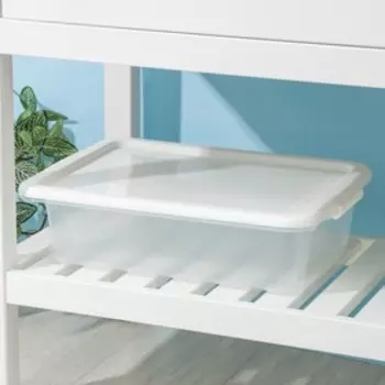 Контейнер для хранения Porter, 8 л, 413111 см, с крышкой, слоновая кость