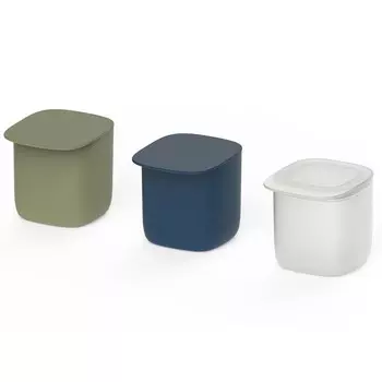 Контейнер для хранения с плоской крышкой Qualy, 600 мл, цвет синий