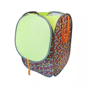 Контейнер для игрушек высокий, Belon familia, принт «Монстры»+ салатовый