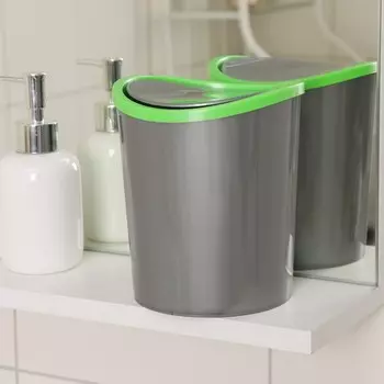 Контейнер для мусора, 1.6 л, настольный, МИКС