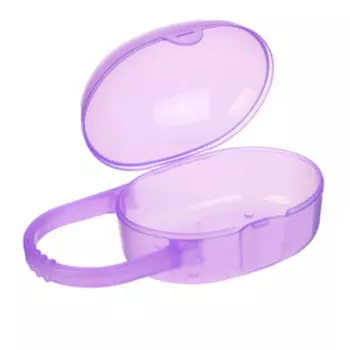 Контейнер для хранения и стерилизации детских сосок и пустышек, фиолетовый