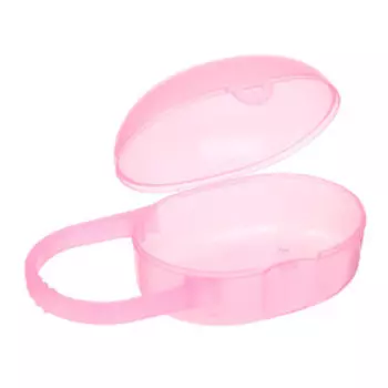 Контейнер для хранения и стерилизации детских сосок и пустышек, розовый