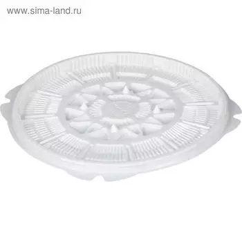 Контейнер для торта Т-023ДШ, круглый, цвет белый, размер 23 х 23 х 1,6 см