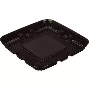 Контейнер для торта Т-170Д, квадратный, цвет коричневый, размер 24,3 х 24,3 х 3,25 см