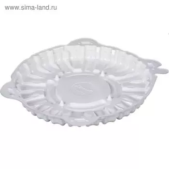 Контейнер для торта Т-207/1ДШ (М), круглый, цвет белый, размер 20,4 х 20,4 х 2 см