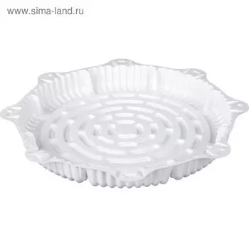 Контейнер для торта Т-450Д, круглый, цвет белый, размер 33,8 х 33,8 х 4 см