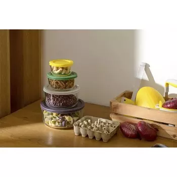 Контейнер для запекания и хранения Smart Solutions, круглый, с крышкой, 1.6 л, цвет тёмно-сливовый