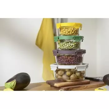 Контейнер для запекания и хранения Smart Solutions, прямоугольный, с крышкой, 1 л, цвет светло-серый