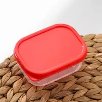 Контейнер Доляна, пищевой, 150 мл, цвет красный